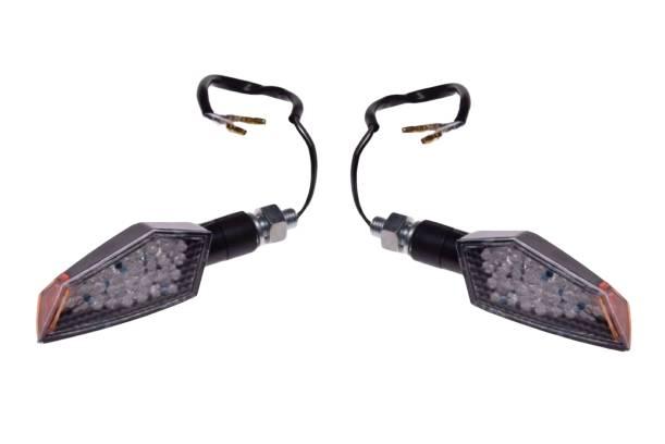 Kierunkowskaz czarny biały klosz led | AM1334