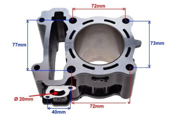 Cylinder yamaha yzf 125r 63,00 mm ceramiczny wm - zdjęcie 3
