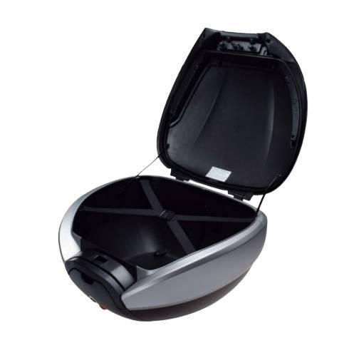 Kufer k-max z płytą montażową srebrny 40l - zdjęcie 3