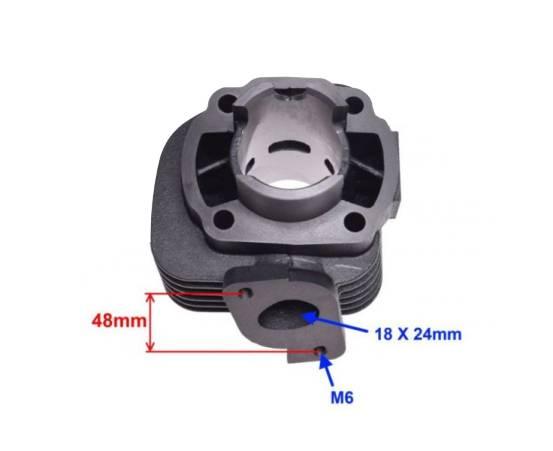 Cylinder 50 cc 2t 40,0 tłok z okienkami sworzeń 12 - zdjęcie 4