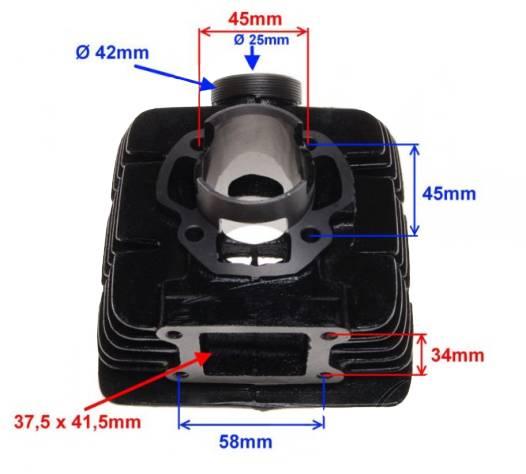 Cylinder yamaha dt50 60 43 mm | AY3206 - zdjęcie 4