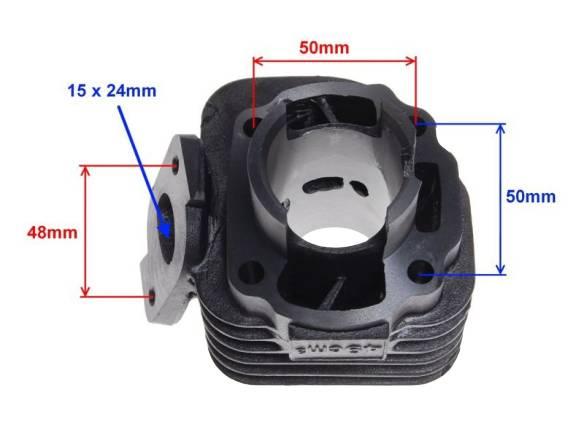 Cylinder 50 cc 2t sworzeń 10 quantum | AY32018 - zdjęcie 4