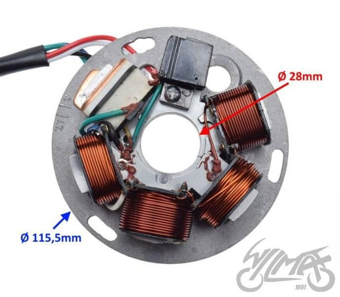 Stator iskrownik 5 cewek piaggio vespa | AI22576 - zdjęcie 4