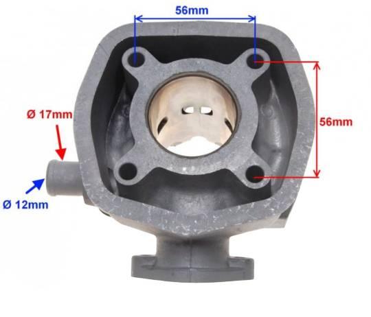 Cylinder derbi 50 cc 2t woda ceramiczny wm - zdjęcie 2