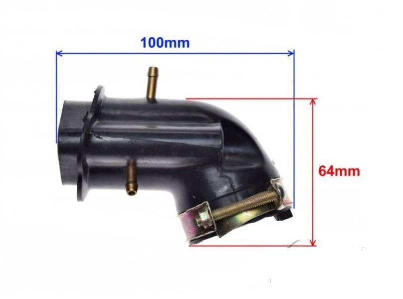 Króciec gaźnika długi 125 gy6 4t | ZV3053 - zdjęcie 4