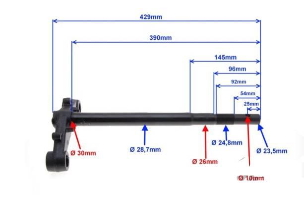 Półka widelca na lagę fi 26 | ZLA5111 - zdjęcie 4