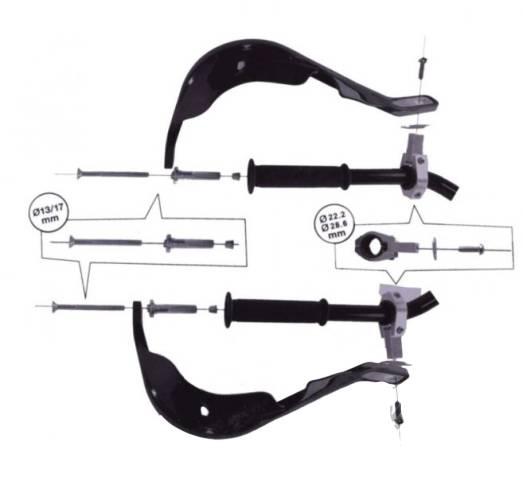 Osłona dłoni enduro niebieskie | AW52554 - zdjęcie 4