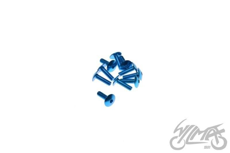 Śruba owiewki aluminiowa 6x20 niebieska pak 10 szt - zdjęcie 3