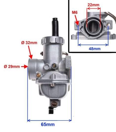 Gaźnik mini cross 4t pz 22 | ZE3003 - zdjęcie 2
