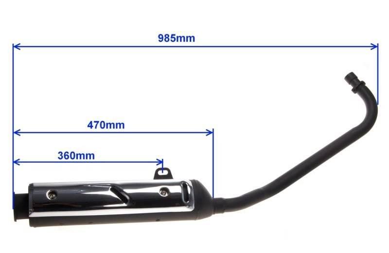 Tłumik z kolankiem neken shaft street | ZNK8001 - zdjęcie 2