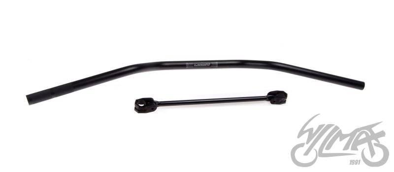 Kierownica enduro 22 mm aluminiowa czarna - zdjęcie 4