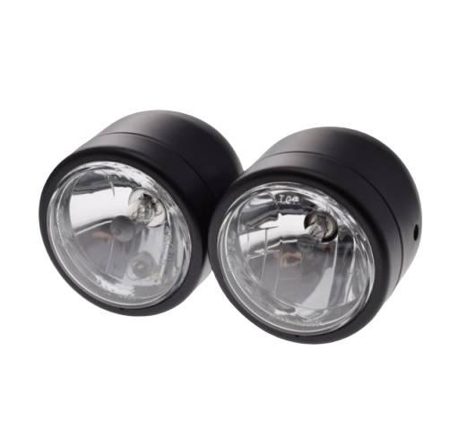 Lampa h7 h4 ece zestaw 110mm czarny mat | AW24256