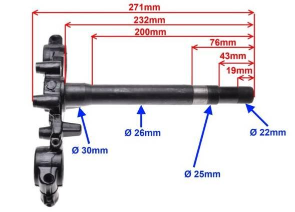 Półka dolna widelca romet crs50/125 | RCR5105 - zdjęcie 4