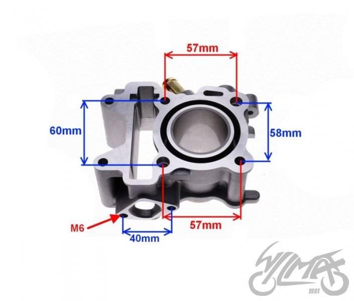 Cylinder yamaha vino 50 lc 4t 42,00 mm | AYA3602 - zdjęcie 3