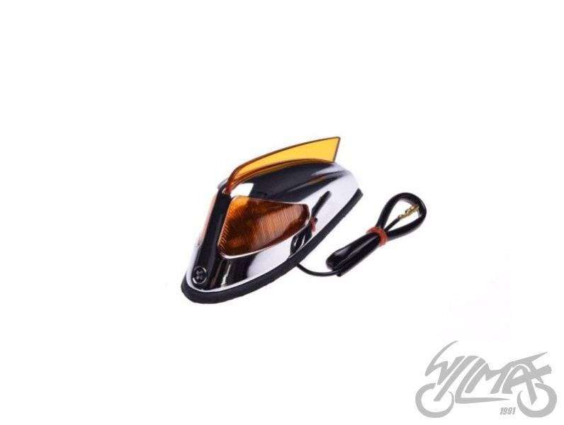 Lampa na błotnik pomarańczowa chrom | AL60322 - zdjęcie 5