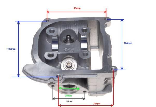 Głowica cylindra 50 cc 4t goła | ZD0040 - zdjęcie 4