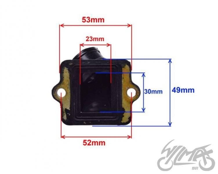 Króciec gaźnika piaggio gilera 0100 | AY57002 - zdjęcie 3