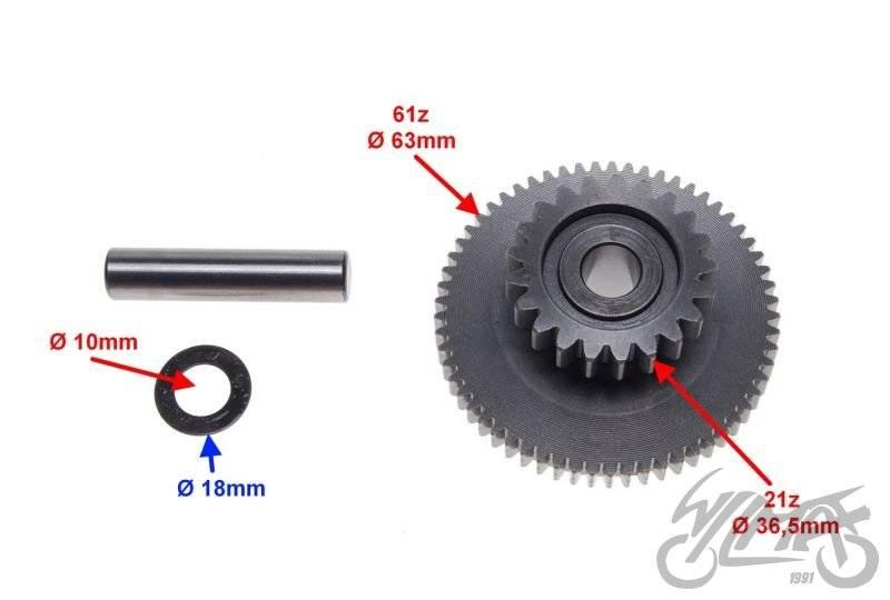 Koło pośrednie rozrusznika duże silnik 156fmi - zdjęcie 3