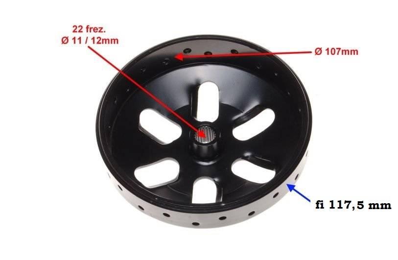 Dzwon sprzęgła tuning skutery 4t r-vent 107mm - zdjęcie 2