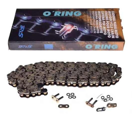Łańcuch napędowy iris 428 x-ring 134l złoty - zdjęcie 3