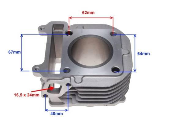 Cylinder yamaha cygnus 125ccm 51,50 mm | AY3008 - zdjęcie 2
