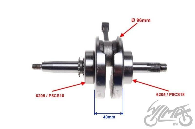 Wał korbowy silnik 154fmi | FMI0001 - zdjęcie 2