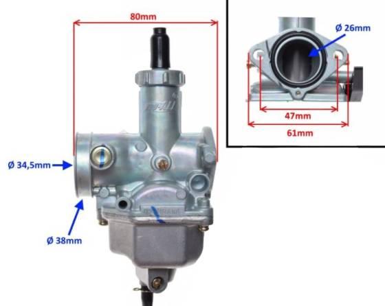 Gaźnik pz26 junak zipp romet 125ccm | AY56727 - zdjęcie 4