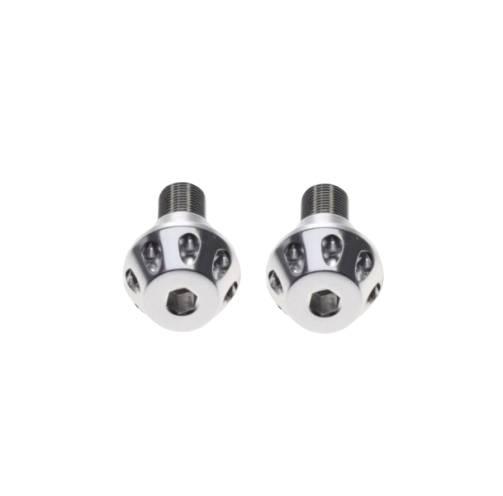 Końcówka kierownicy srebrna yamaha m16x1.5 - zdjęcie 2