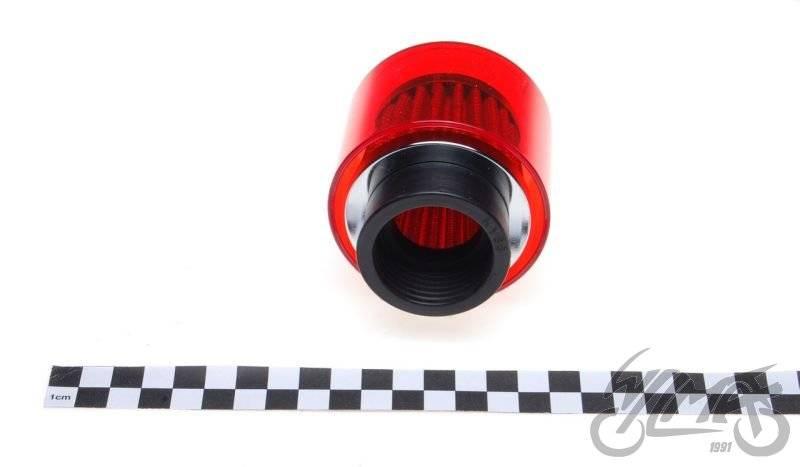 Filtr powietrza 38 mm osłona plastikowa czerwona - zdjęcie 3