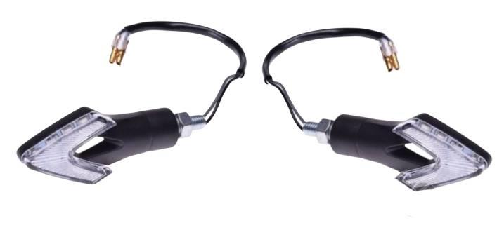 Kierunkowskaz czarny biały klosz led | AM1399