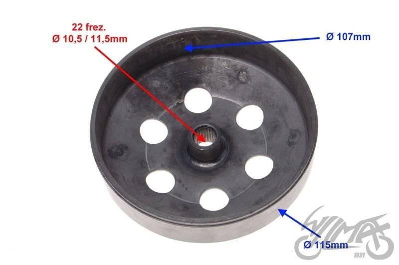 Dzwon sprzęgła honda dio 107,4mm | AY51685 - zdjęcie 3