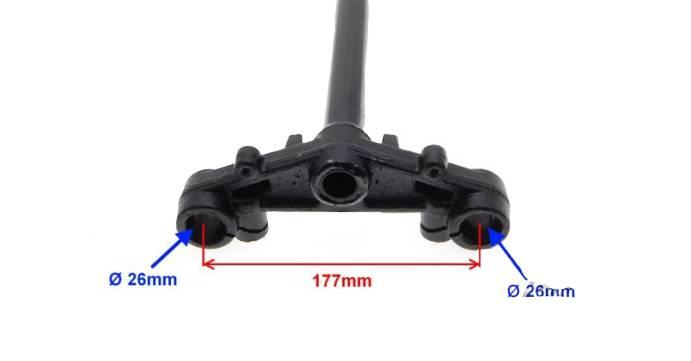 Półka widelca na lagę fi 26 | ZLA5111 - zdjęcie 3