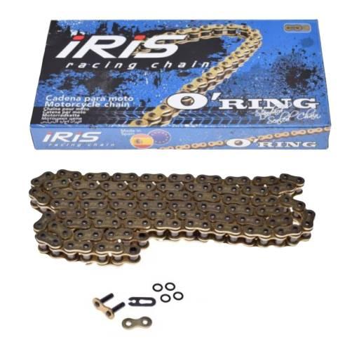 Łańcuch napędowy iris 428 o-ring 134l złoty