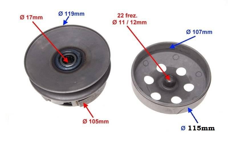 Sprzęgło tył 4t tgb fi dzwona 107,4mm | ZD0101 - zdjęcie 2