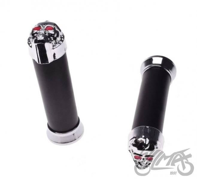 Manetka czarna czacha długa kierownica 22 mm - zdjęcie 2