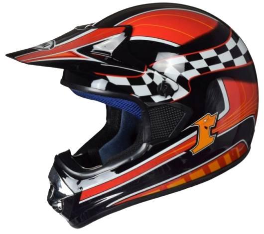 Kask awina s tn-8686-34 enduro czerwono-czarny