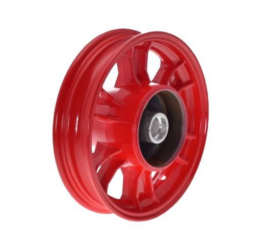 Koło obręcz tył przód 9 cali motorynka czerwona - zdjęcie 3