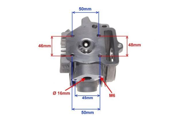 Głowica cylindra 50 cc 4t goła | ZC00401 - zdjęcie 5