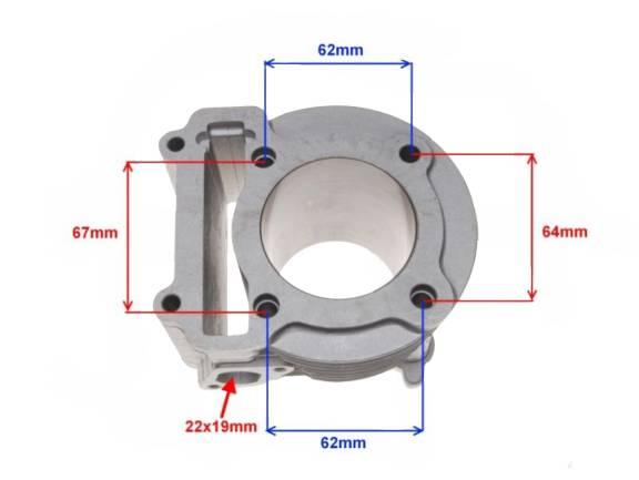 Cylinder yamaha cygnus 125 58,50mm ceramiczny w - zdjęcie 3