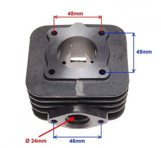 Cylinder piaggio 50 40,00 | AY3401 - zdjęcie 4
