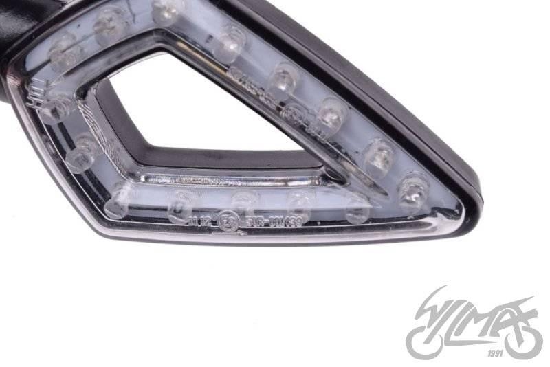 Kierunkowskaz czarny biały klosz led | AM1398 - zdjęcie 3