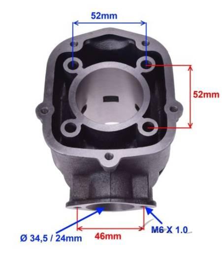 Cylinder derbi aprilia 70 cc woda euro 3 - zdjęcie 2