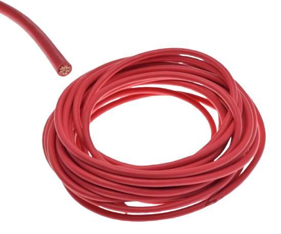 Przewód instalacji 16,00mm czerwony 10 metrów