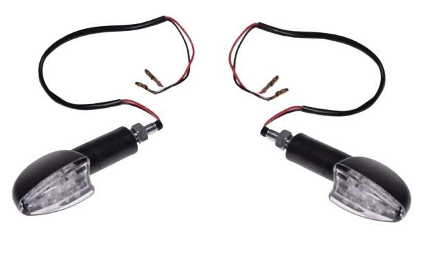 Kierunkowskaz czarny biały klosz led | AM1328