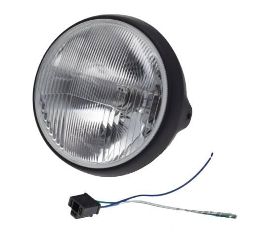 Lampa 7 h4 12v czarna | AW24384