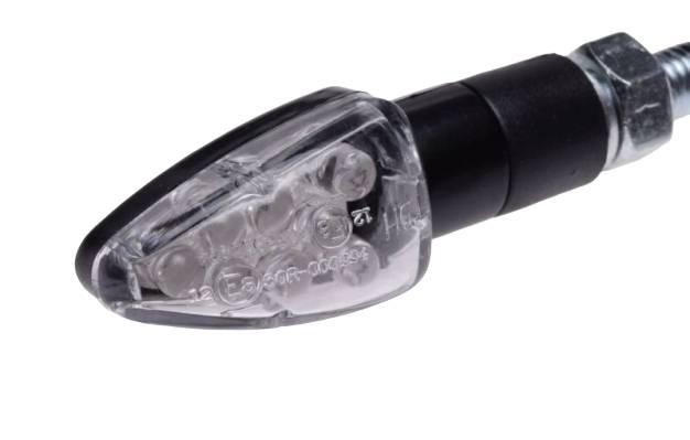 Kierunkowskaz mini czarny biały klosz led - zdjęcie 3