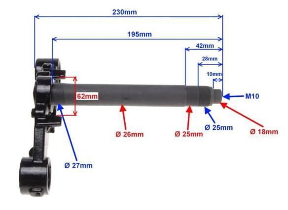 Półka widelca dolna suzuki gn125 | SGN5105 - zdjęcie 3