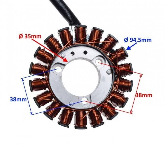 Stator iskrownik 18 cewek honda sh 125 | AI22573 - zdjęcie 2