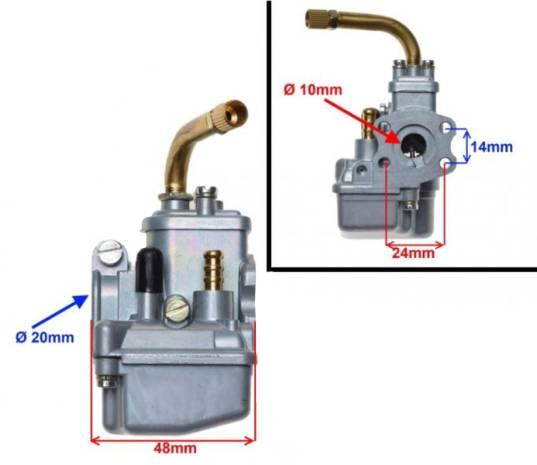 Gaźnik hercules ktm puch sachs dolot 10 mm - zdjęcie 3