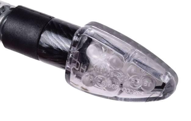 Kierunkowskaz mini carbon biały klosz led - zdjęcie 3